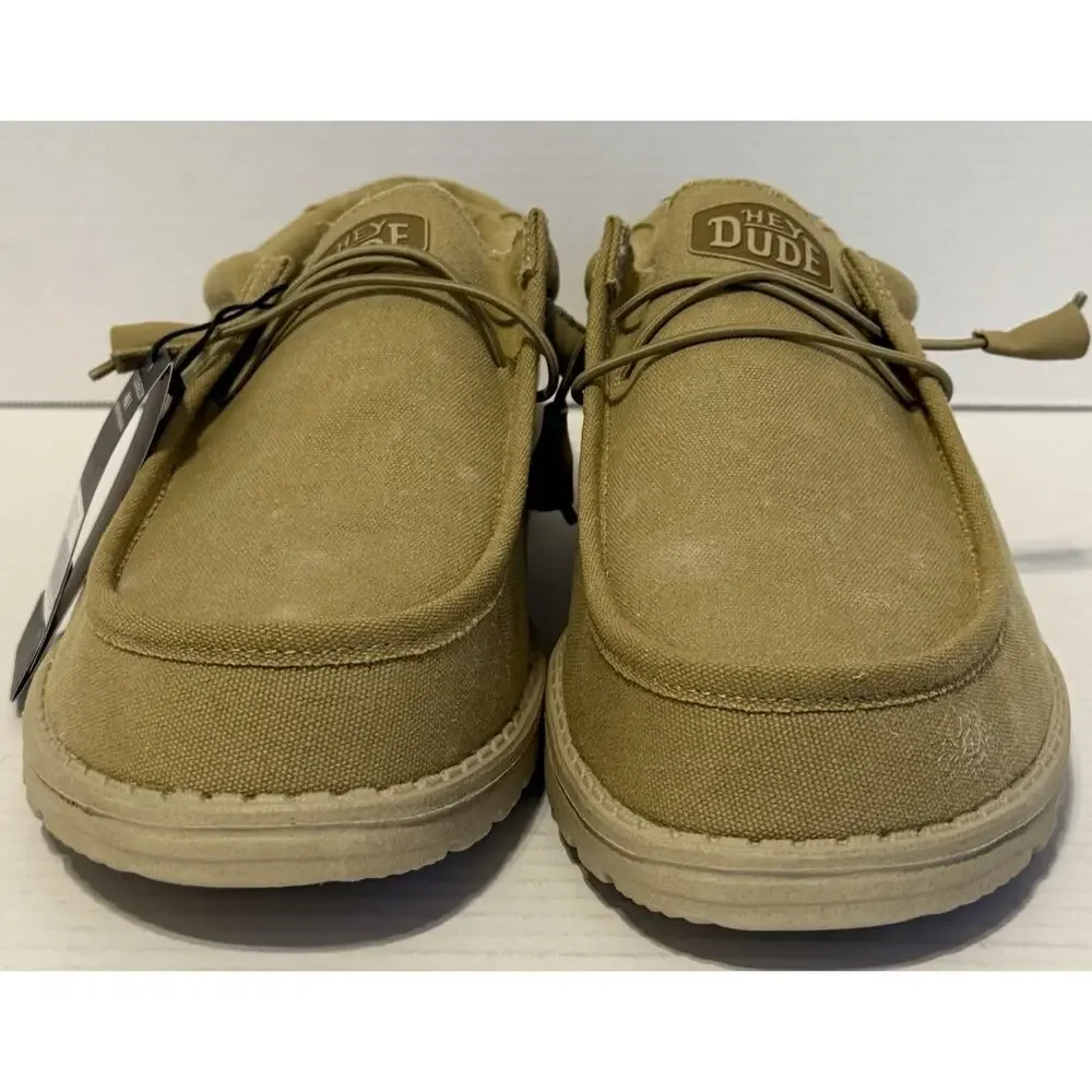 Hey Dude Wally Washed Canvas Navy Men’s Size 14 NEW NIB